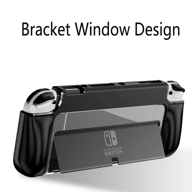 Coque de Protection ergonomique en Silicone TPU pour Nintendo Switch oled, antichoc, poignée, accessoires -2