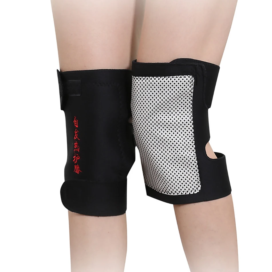 2 шт. Турмалин самонагревающийся браслет Регулируемые Наколенники для