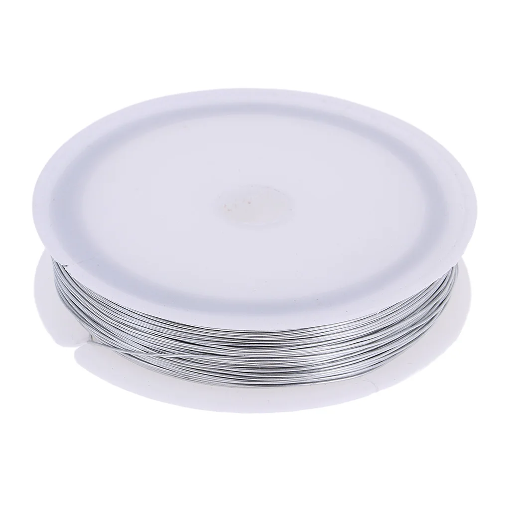 Silver Thin Iron Wire for Hobby Model Making Crafts Soft Wire Coil 40m Length 2