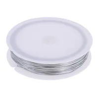 Silver Thin Iron Wire for Hobby Model Making Crafts Soft Wire Coil 40m Length 2