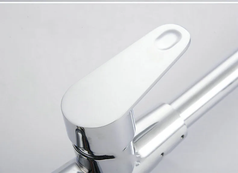 Hot Cold Water Classic Kitchen Faucet Space Aluminum Brushed Process Swivel Faucet 360 Degree Rotation Sink Taps for Kitchen