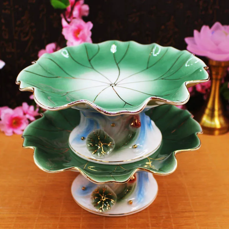 Buddhist Supplies Buddha Set Incense Burner Without Word Lotus Cup Water Bottle Lotus Plate for Buddha Ornaments