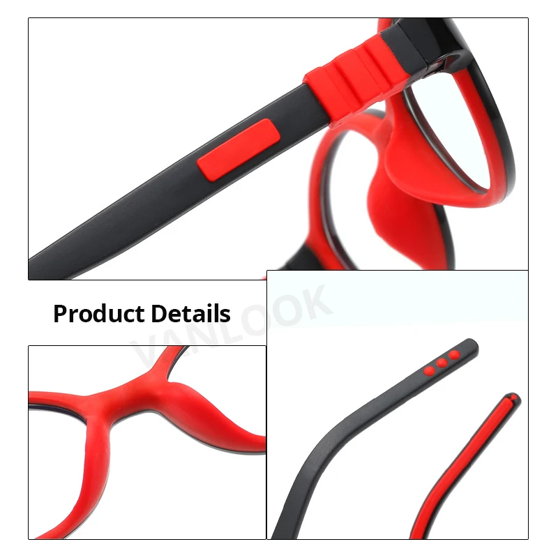 VANLOOK Children's Computer Glasses for Girls Boys Kids Teenage Anti Glare Blue Light Blocking Screen Gaming Silica TR90 w/ Case