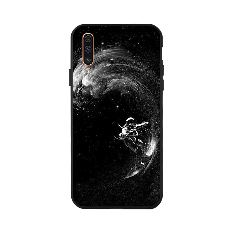 Чехол для samsung A50 A70 A40 A30 A20 A10 M30 M20 M10 чехол с изображением Луны мягкий черный чехол для телефона с принтом чехол для samsung Galaxy A60 A20e