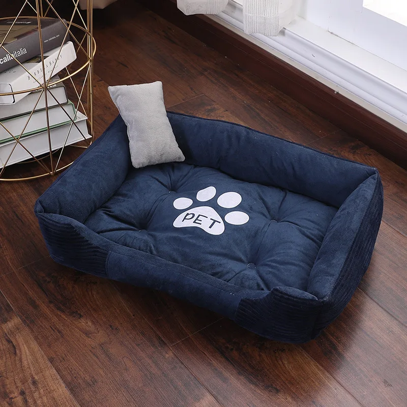 Paw Print Pet Bed Large House for Large Dog Puppy Kennel Waterproof Cat Litter Breathable Nest Warm Pet Supplies Dropshipping