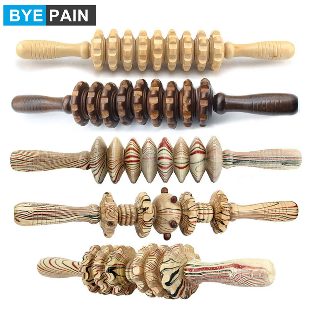 Cut Price Exercise-Roller Massager Trigger-Point Health-Care Body-Leg Wooden BYEPAIN Gym Sport-Injury Vq8b9RGV