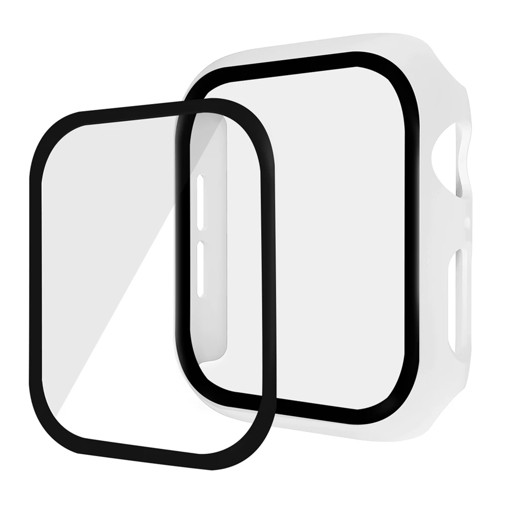 2 шт. в упаковке, чехол с защитной пленкой для Apple Watch Series 5, 44 мм, тонкий защитный тонкий бампер с полным покрытием, Жесткий Чехол для iwatch4, 40 мм