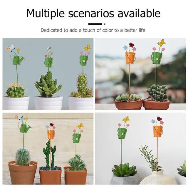 4Db Véletlenszerű Stílusú Szép Kerti Díszek Asztali Dekorációk Bonsai Toppers A Virágcserepek Kertjéhez - Image 4