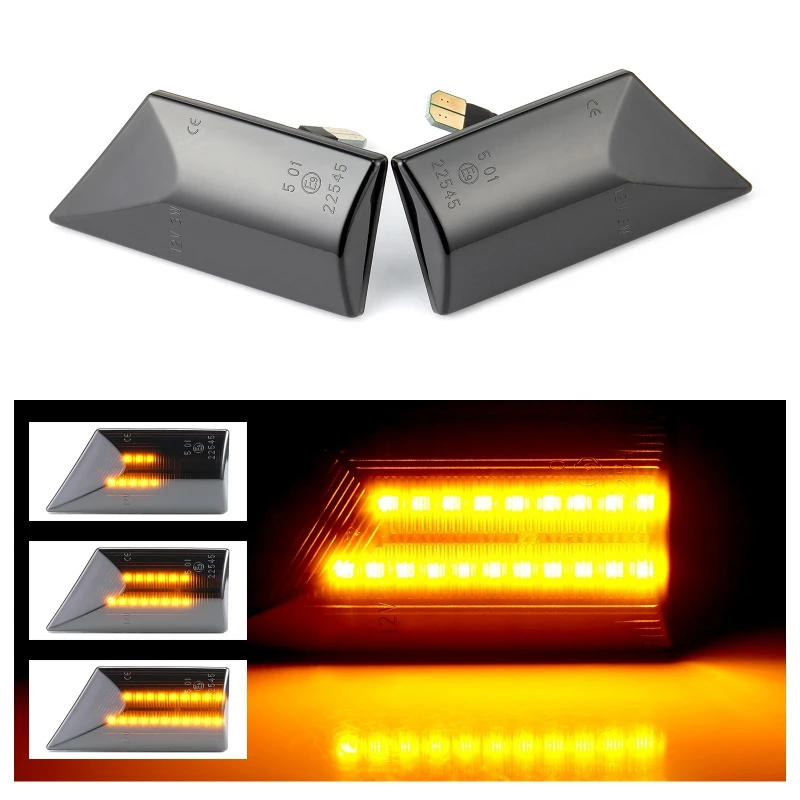 

2 pieces Led Dynamic Side Marker Turn Signal Light Sequential Blinker For Opel Signum 2003-2008 For Opel Vectra C 2002-2008