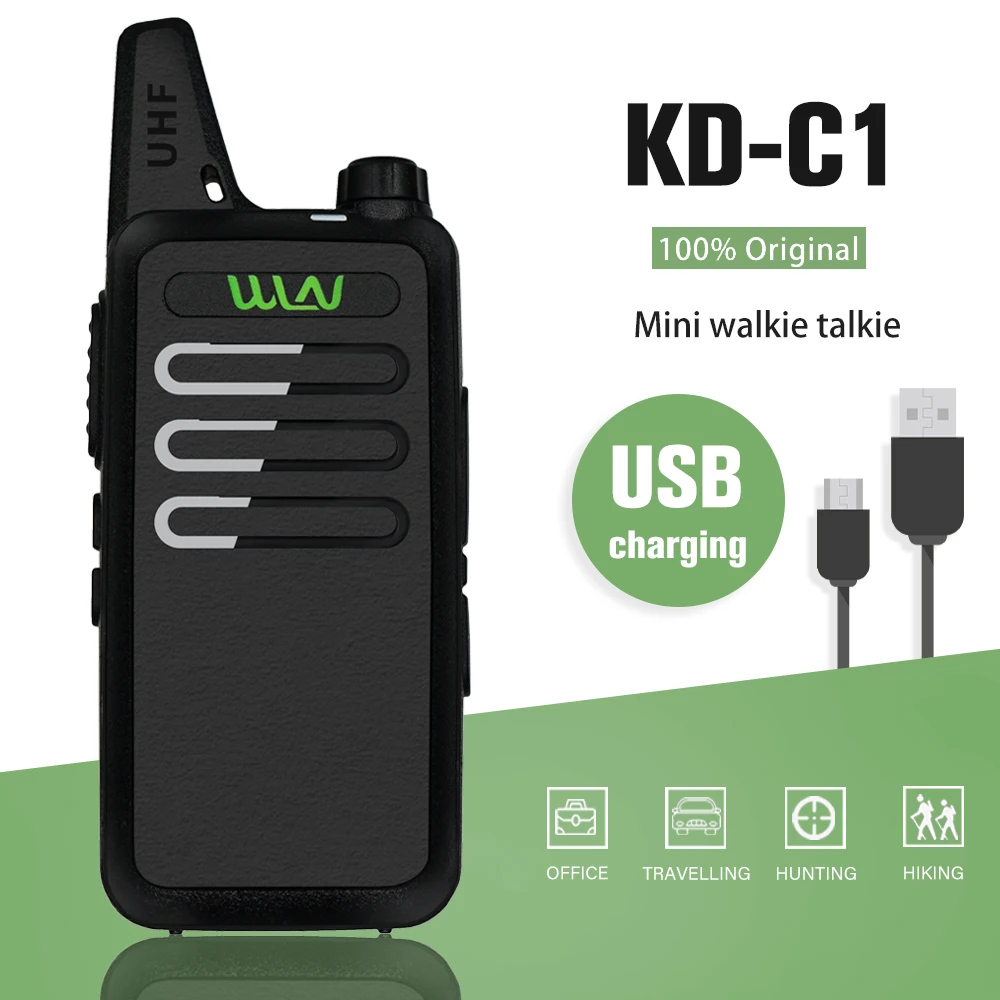 WLN KDC1 Мини Портативная рация KD C1 FM трансивер двухстороннее радио Ham коммуникатор
