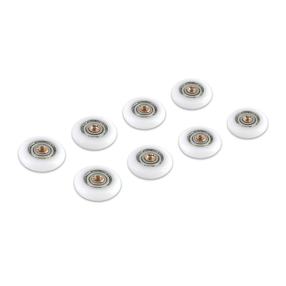 19/23/25/27mm Diameter Brass Single Door Rollers For 4-6mm Shower Sliding Door Wheel Runner Pulley Shower Parts Replacement shower door rollers sliding door roller shower room pulley shower room rollers sliding door pulley