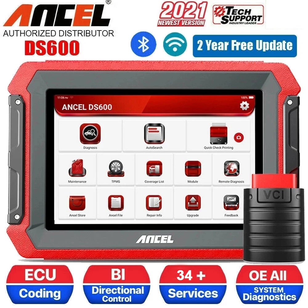 Ancel Ds600 Obd2車診断ツールすべてのシステム34リセットecuコーディングアクティブテスト車コードリーダープロフェッショナルobd Obd2スキャナ エンジン アナライザ Aliexpress