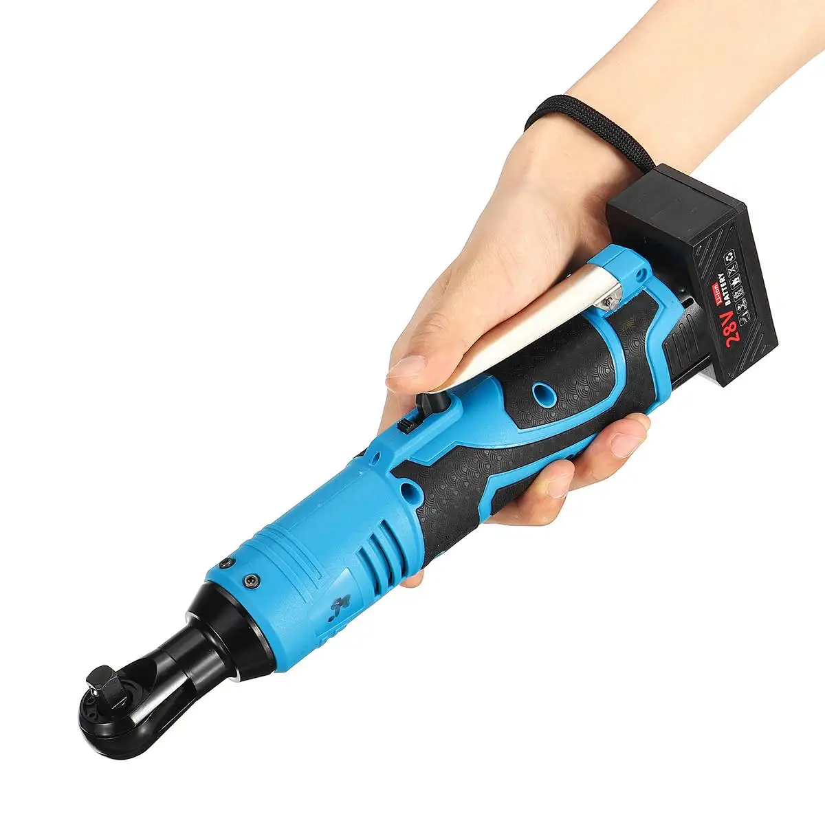 28V 8000mAh 60N. m 3/8 ''светодиодный беспроводной электрический ключ с Трещоткой набор с 2 шт литий-ионная батарея ударный ключ инструмент