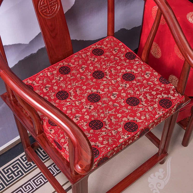 Traditional Chinese Style Chair cushion sponge Sofa Cushion Wooden Red Seat Sponge Can Washable Home Soft Seat / Back  Cushion 3