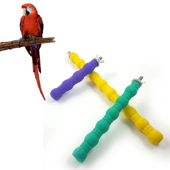 

Pet Parrot Raw Wood Pet Parrot Toys Bird Cage Perches Stand Platform Paw Grinding Bites Toys for Parrot Pet Accessories