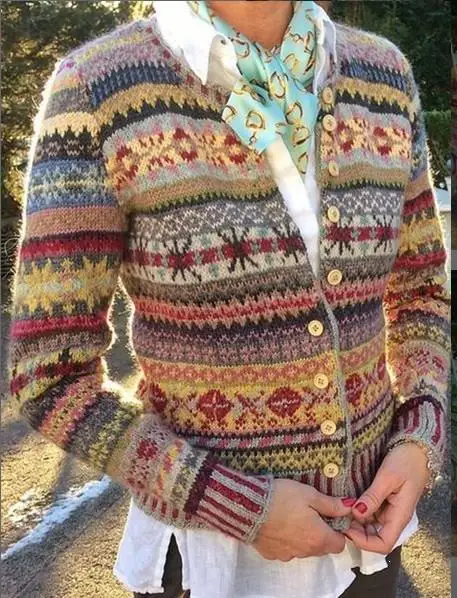 

Women Winter Autumn Christmas Sweater Cardigan V Neck Warm Long Sleeve Sweater Cardigans Casual Sweater