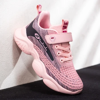 

2020 New Casual Boys Kids Sneakers Breathable Children Running Shoes Sneakers For Kid Girls Pink Jogging Walking Shoes Girls