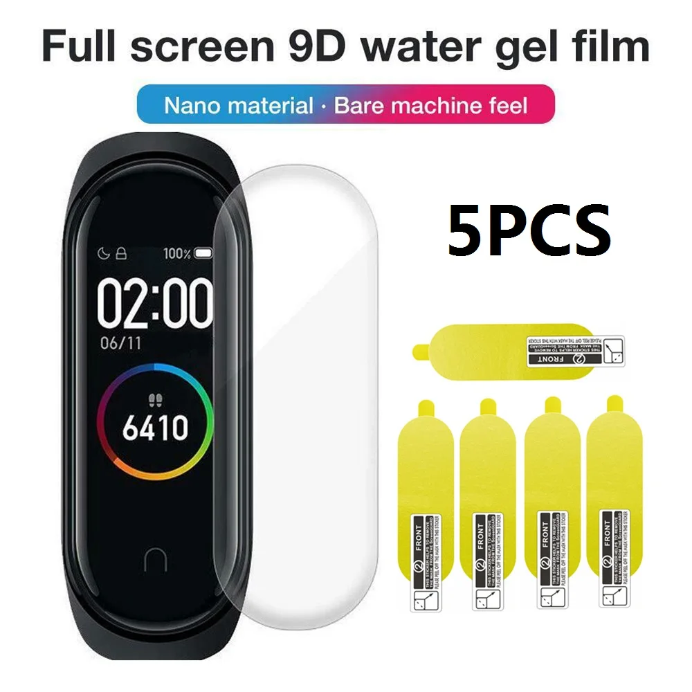 

Protective Film For XiaoMi Mi Band 4 Smart Wristband Bracelet Full Screen Hydrogel Film For Mi Band4 Band 4 Non-Tempered Glass