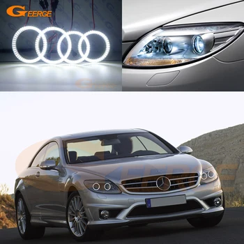 

For MERCEDES BENZ C216 CL63 CL65 CL600 CL550 2006-2009 pre facelift Excellent Ultra bright smd led Angel Eyes DRL halo rings