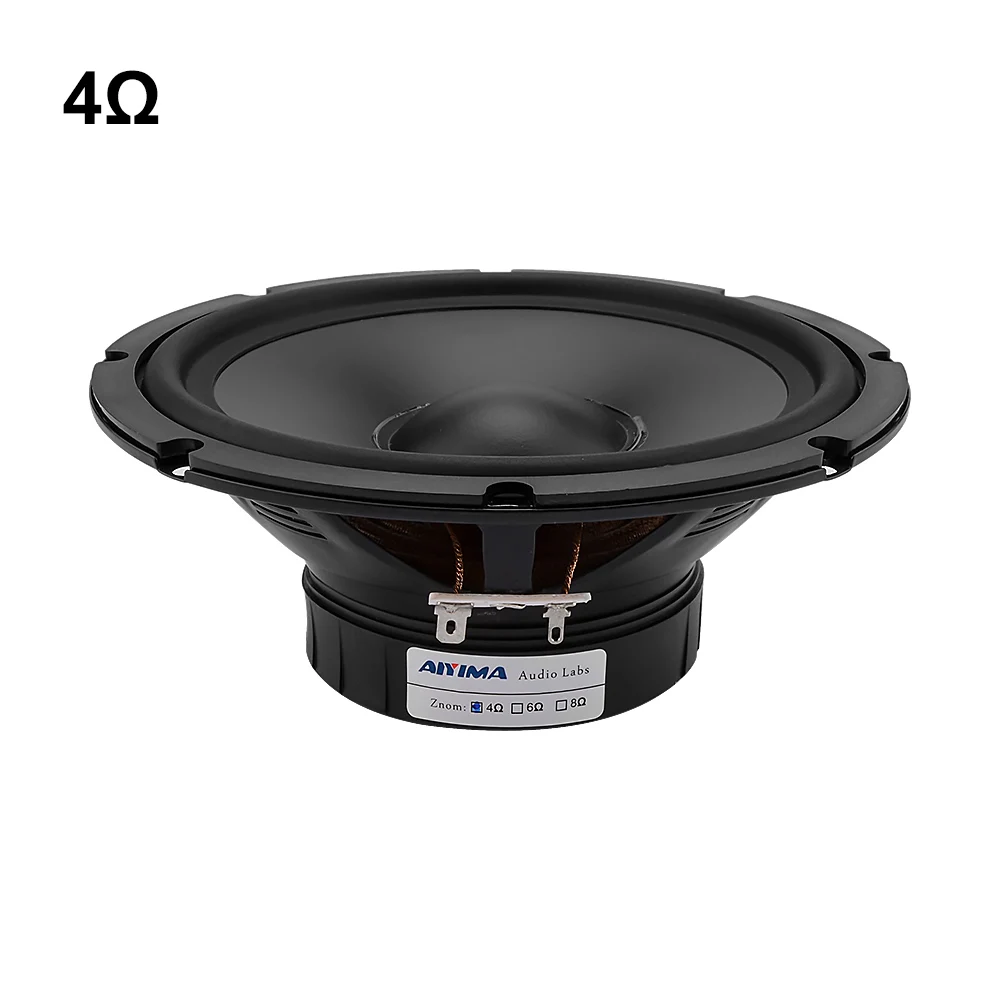 4 Ohm Speaker AIYIMA, 1 шт., 6,5 дюймов, НЧ-динамик, Среднечастотный динамик, 4, 8 Ом, 30 Вт, водонепроницаемый динамик, бас, для домашнего кинотеатра, PP, для раковины, резиновый, для улицы, громкий динамик - Цвет: 4 Ohm Speaker