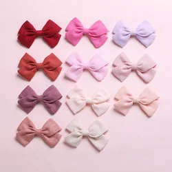 Lovely Hair Clips For Baby Girls Spring Hair Accessories Cotton Kids Infant Hair Bows Hairpin Princess Barrette Child 23 Colors
