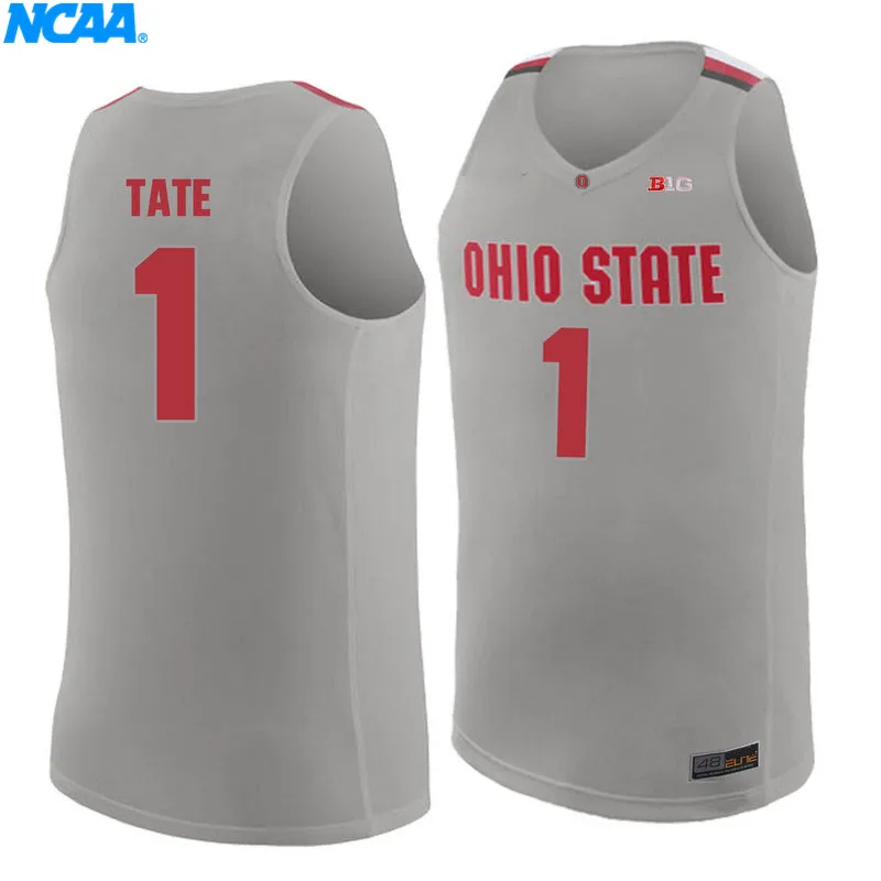 Новое поступление, высокое качество, Ohio State Tate#1, Спортивная футболка для колледжа, трикотажные изделия, S-XXXL