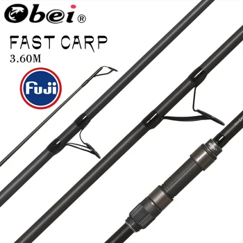 

Obei Purista Carp Fishing Rod Carbon Fiber Fuji Spinning Rod Pesca 3.5 3.0lb Power 40-160g 3.60m Hard Pole Surf Rod