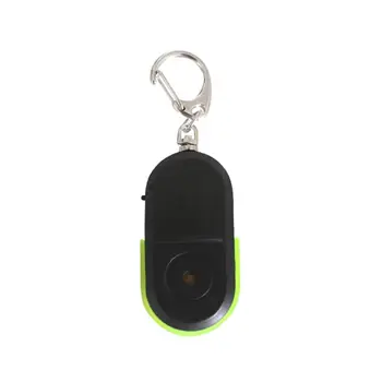

Anti-lost Whistle or Shout Key Finder Wireless Smart Flashing Beeping Remote Keyring Locator Sound Alarm Reminder with LED Light