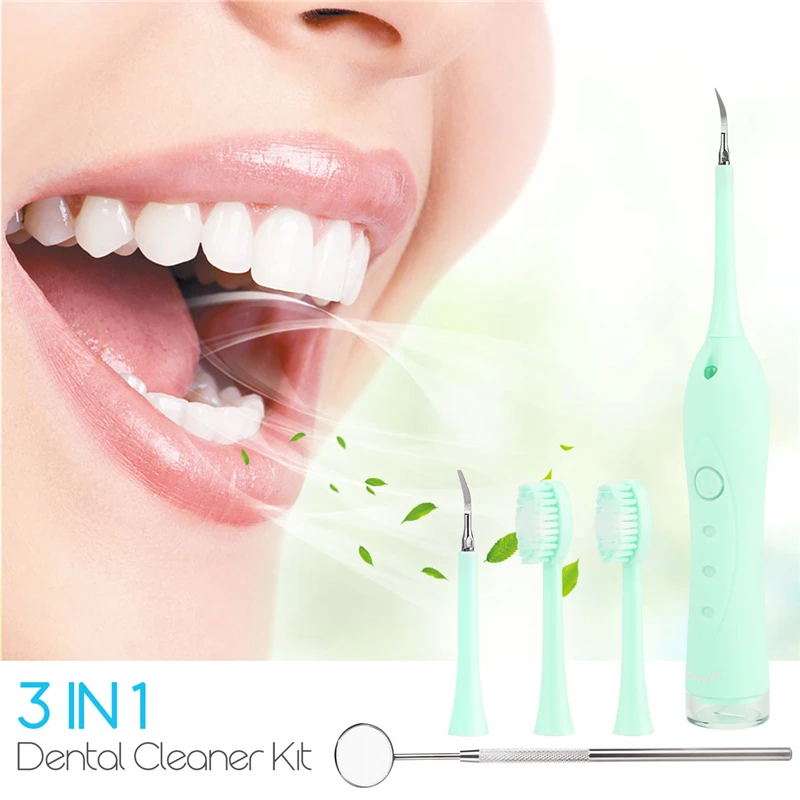 

CkeyiN Electric Calculus Remover Teeth Whitening Cleaning Dental Tartar Scraper Tooth Polisher High Frequency Vibration