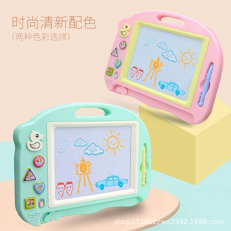 

Children Drawing Board Large Size Color Magnetic Music Story Writing Board Baby Educational Magnet Painted Doodle Toy