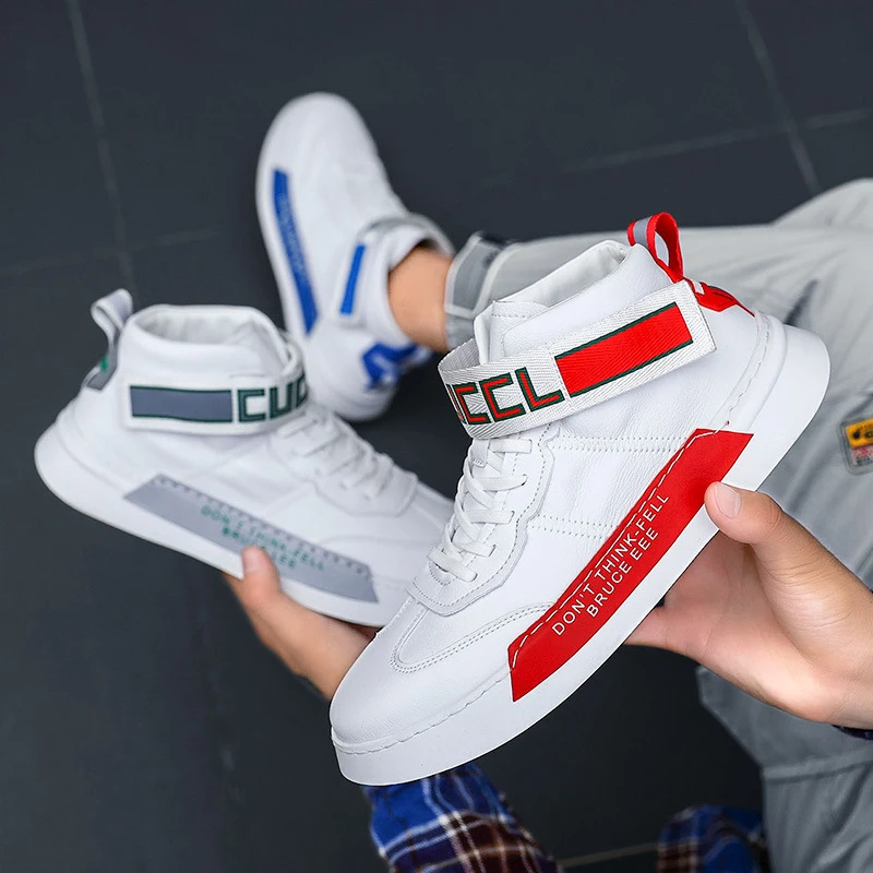 Новинка; Осенняя трендовая Мужская обувь; спортивная модная водонепроницаемая обувь из искусственной кожи; Светящиеся белые кроссовки; мужские повседневные спортивные туфли для мужчин