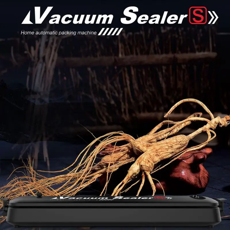 Portable Household Food Vacuum Sealer Packaging Machine Film Sealer Vacuum Packer Automatic 15Pcs Bags Use For Food Saver 270mm