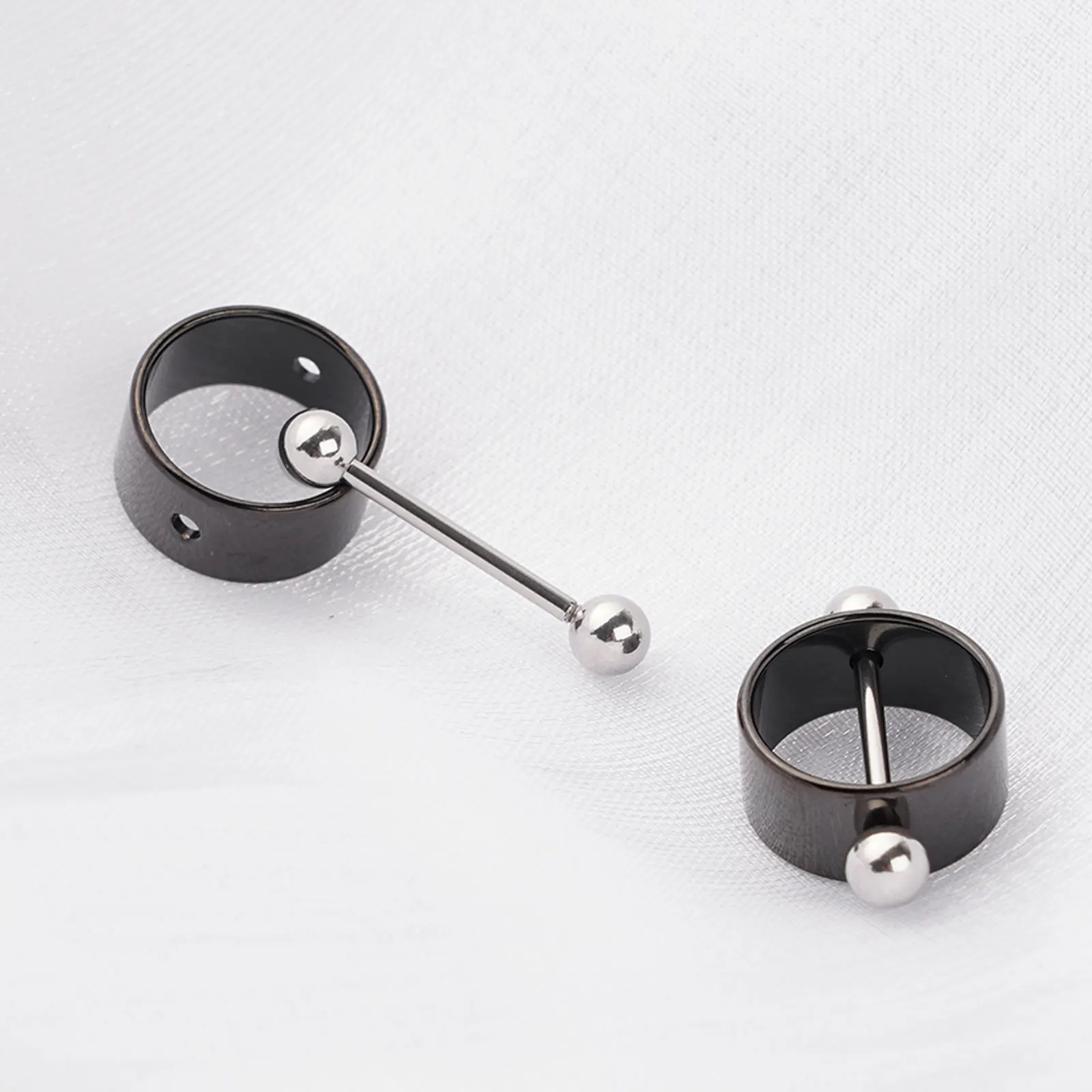 Sex Toys Kit for Couples Stainless Steel Nipple Rings Clips Piercing Body Jewelry Nipple Clamps Erotic Massage Breast Stimulator