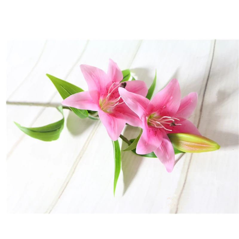 Simulated Single Flower Fake Flower Simulated Bouquet Flower Art Decoration Real-proof Flower Living Room Decoration Christmas - Color: see chart