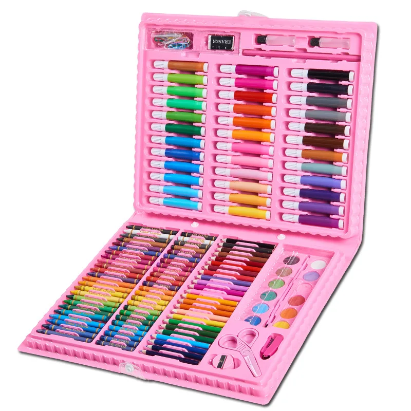 150PCS Creative Painting Graffiti Paint Brush Set Fashion Children Daily Entertainment Toy Art Sets For Kids Birthday Gifts
