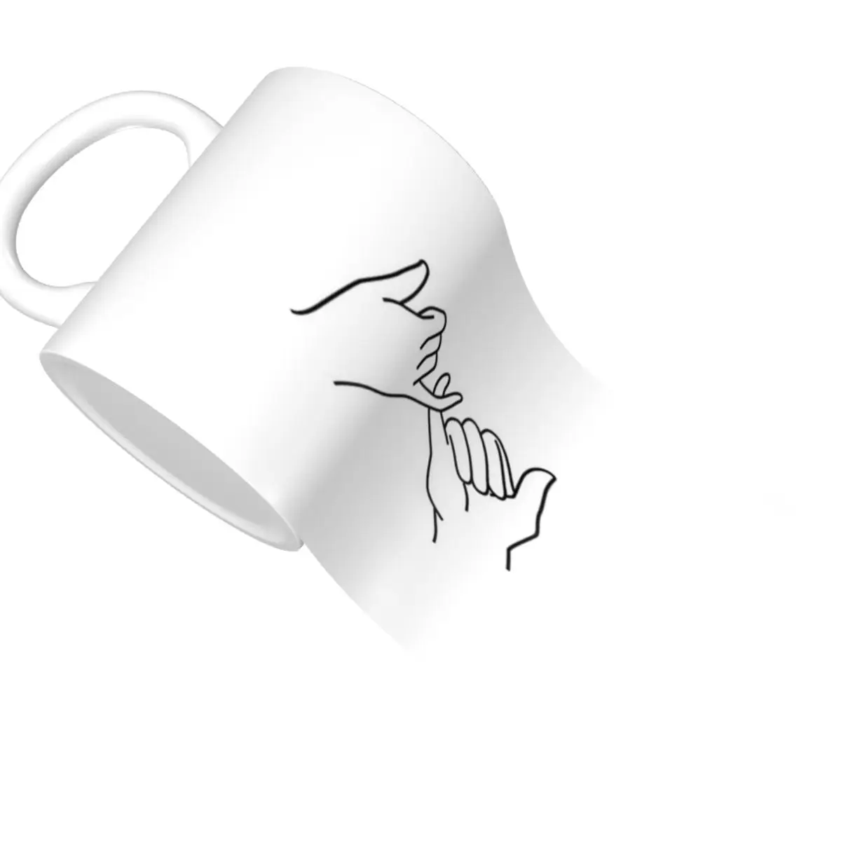 Customizable Pinky Promise Mug Cups Coffee Cup Large Mugs And | Дом и сад