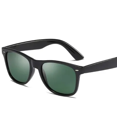 Men Polarized Glasses Car Driver Night Vision Long Keeper Goggles Sunglasses Polarized Driving Sun Glasses - Название цвета: Black dark green