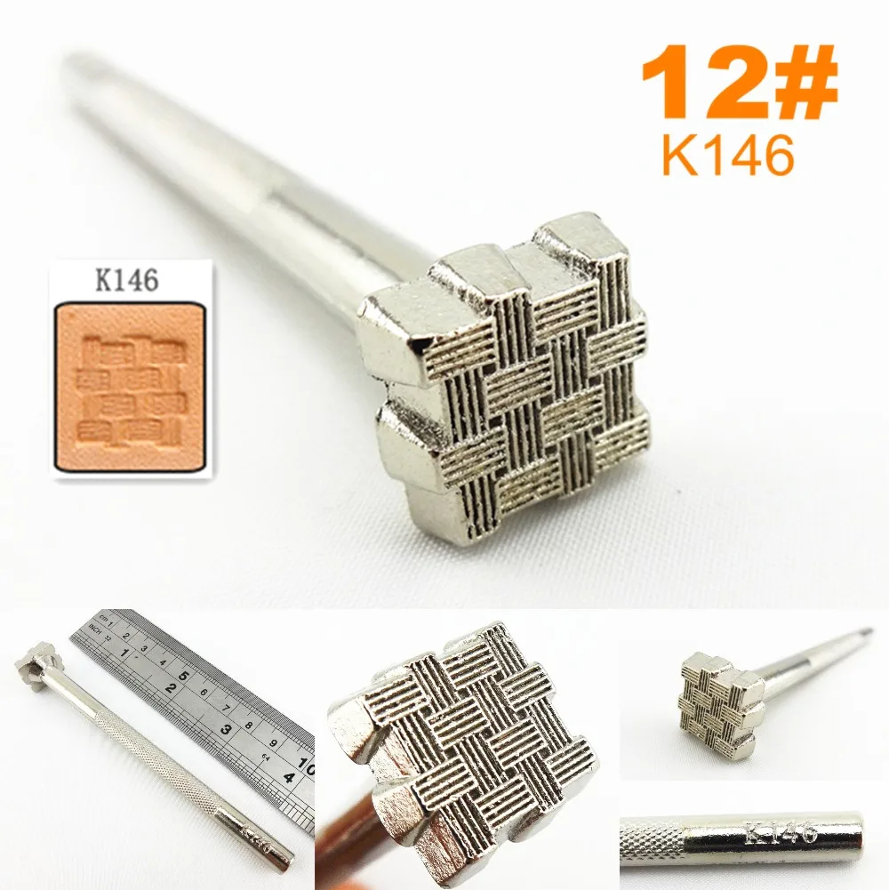 1 шт. 12# K146 Кожа ремесло Резьба штамповка стемпер тиснение печати удар инструмент-Edger Creaser Groover Skiver Beveler Awl Slicke