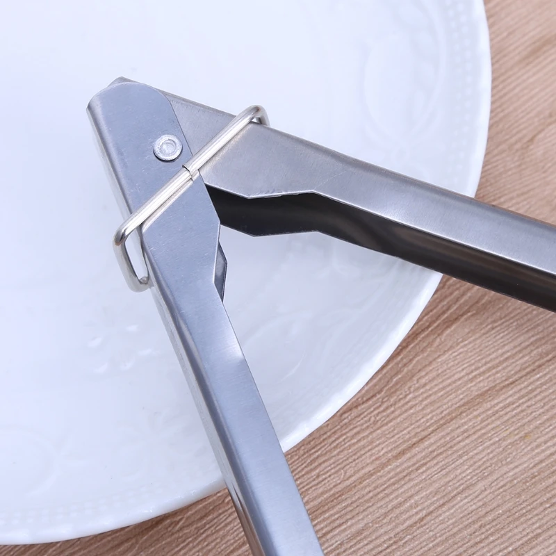 Drop Ship Stainless Steel Salad Tongs BBQ Kitchen Cooking Food Serving Utensil Tong