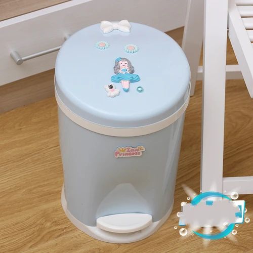 Милый hello kitty Педальный мусорный бак с крышкой офисный мусорный бак кухонная корзина для мусора мусорные баки пластиковые мусорные баки для ванной машины - Цвет: PrincessB