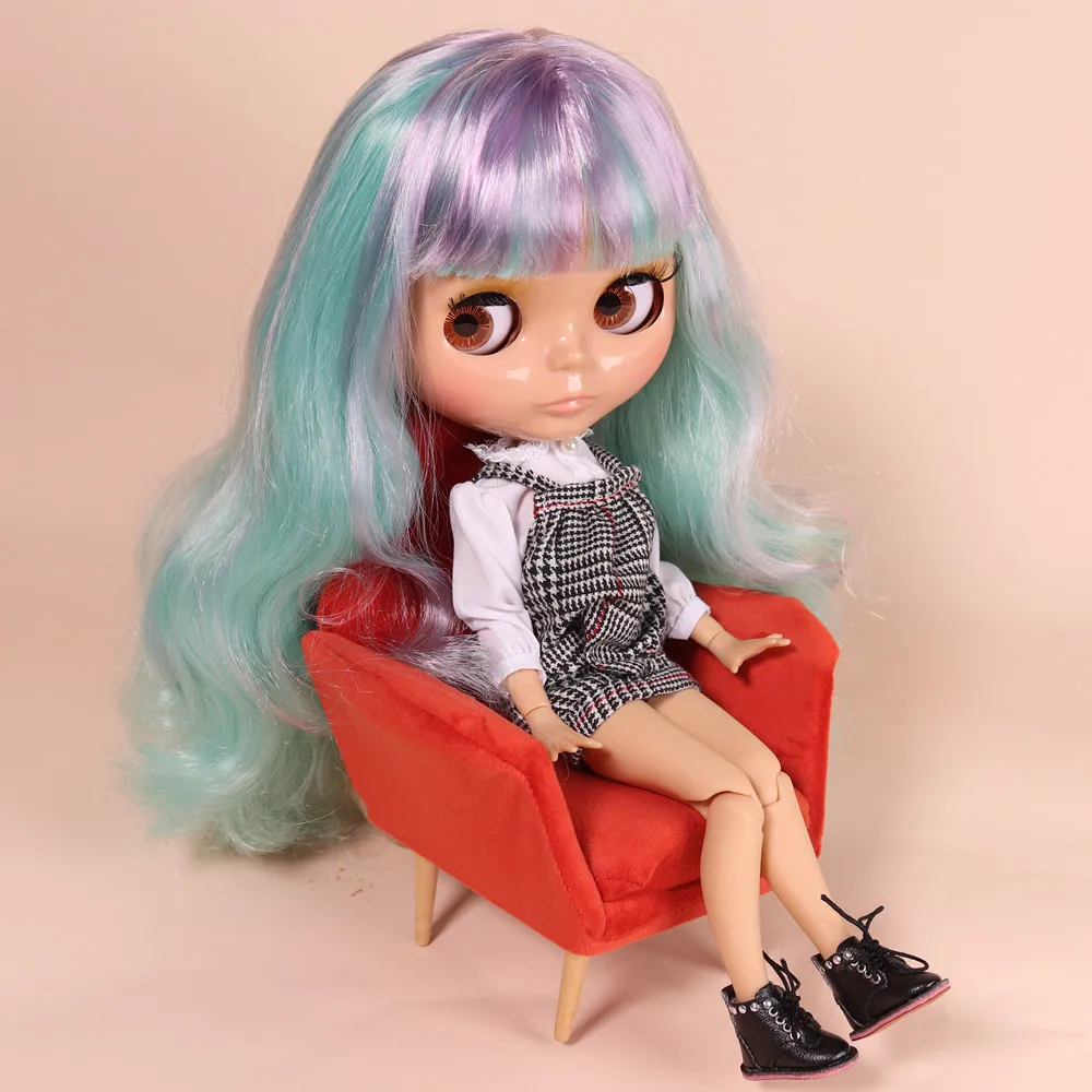 Кукла блайз ICY DBS Серия № BL1049/4006 с фиолетовым смешанным мятным волосом шарнирное
