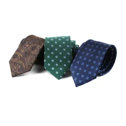 7cm Business Ties Wedding Banquet Formal Wear Men Shirt Accessories Fashion Classical Polyester Necktie