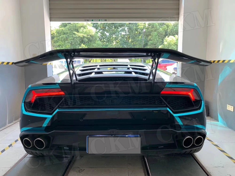 Задний спойлер из углеродного волокна для гоночной обуви, крылья для Lamborghini Huracan LP610 LP580- D, стильный спойлер