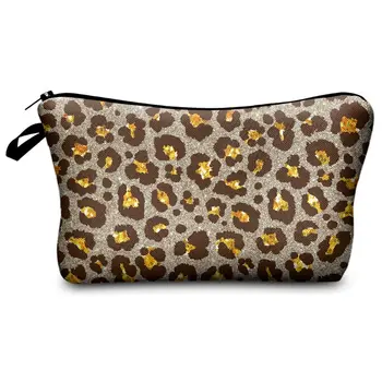 

Multifunction Leopard Printing Cosmetic Bag Makeup Case Travel Toiletry Pouch H8WD