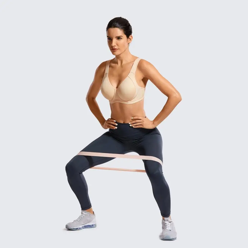 Sports Bra Women High Impact Full Coverage Underwire Molded Active Exercise Sports Bra Summer Padded Yoga Workout Running Underwear
