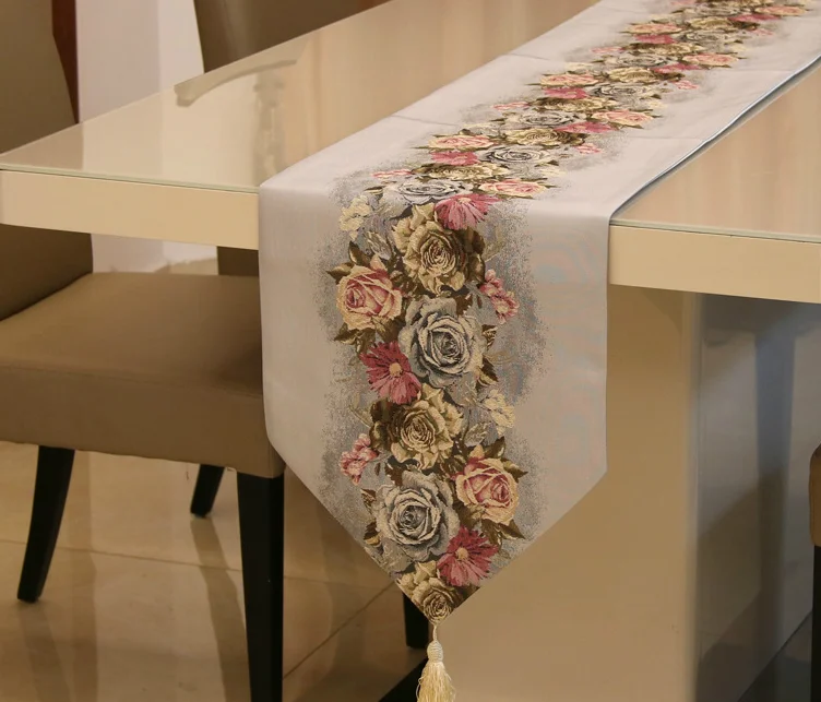 Proud Rose Американский настольная дорожка флаг современные скатерти чай скатерть кровать салфетка модное свадебное украшение - Цвет: gray