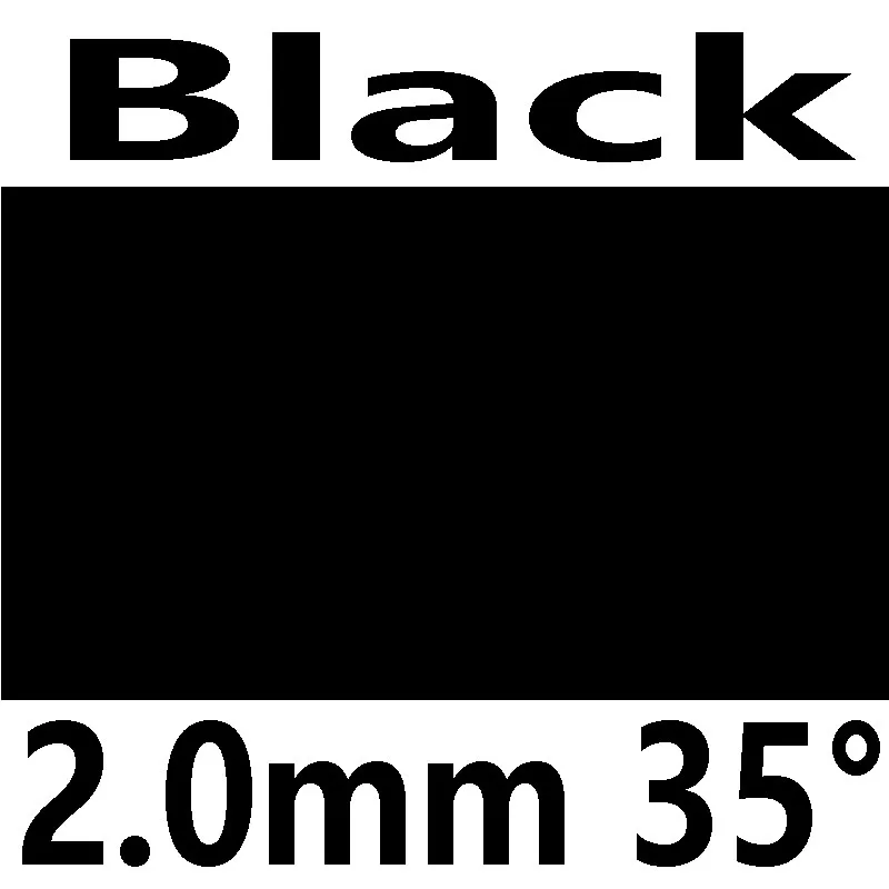 BLACK 2.0MM 35 yasaka дополнительный B-21 для настольного тенниса, резиновые ракетки для настольного тенниса, все круглые ракетки для занятий спортом в помещении, для игры в пинг-понг - Цвет: BLACK 2.0MM 35