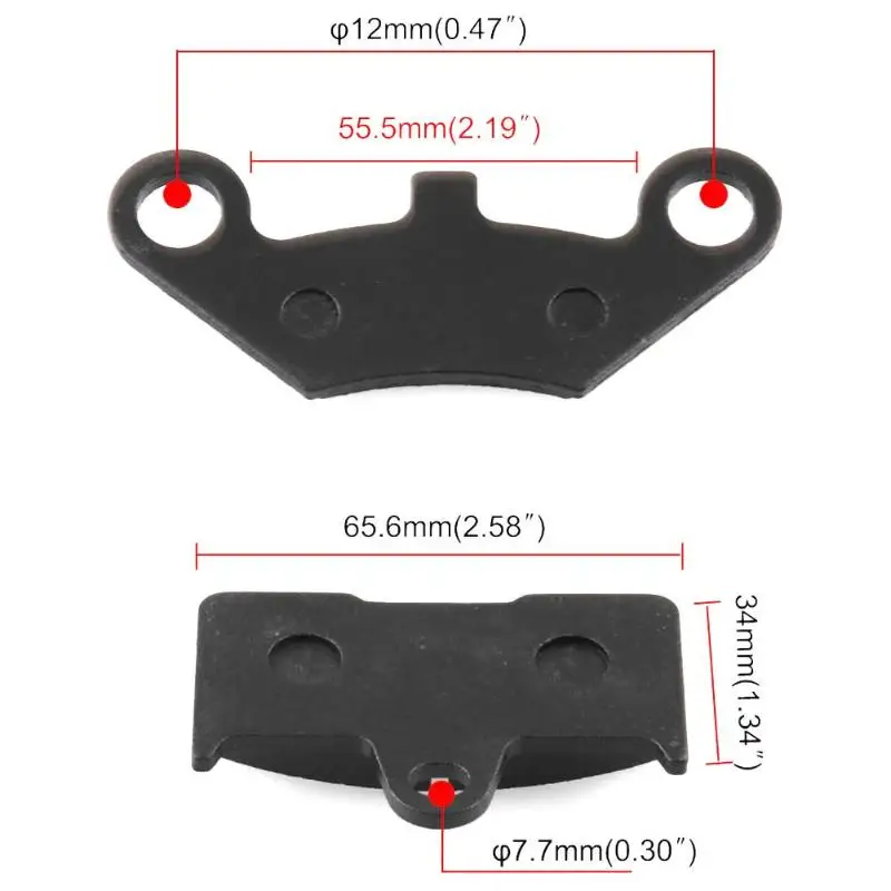 6 шт. полуметаллический Комплект тормозных колодок для CFMOTO CF500 500CC CF 600 600CC X5 X6 X8 U5 ATV классические цвета и простой прочный дизайн