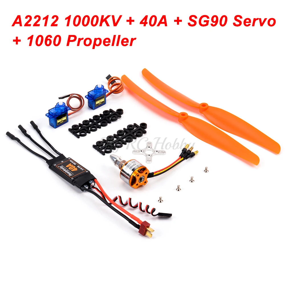 1000KV/1400KV/2200KV Brushless Motor 30A ESC Combo Set for RC Fixed