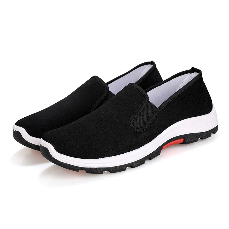 Espadrilles hommes sans lacet chaussures de conduite 2019 respirant toile hommes chaussures de marche hommes mocassins chaussures plates taille 39 44 | AliExpress